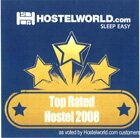 Top rated hostel 2008 @ hostelworld.com